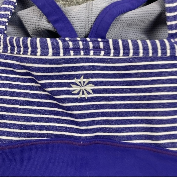 ATHLETA Women’s Fulfillment Built-In Bra Athletic Purple Workout Tank Top Medium - Picture 3 of 8